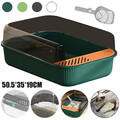 ﻿ Katzenklo Katzentoilette mit Rand ohne Deckel Katzen WC Jumbo Schalentoilette