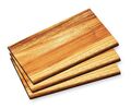 3x FRÜHSTÜCKSBRETTCHEN Akazien Holz 23x15x1cm Schneidbrett Frühstücksbrett 28403