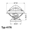 BorgWarner (Wahler) Thermostat, Kühlmittel 4176.85D für DAEWOO MERCEDES-BENZ
