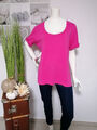 BLUHMOD - hochwertiges Baumwoll-Shirt Gr.44 pink mit dezentem Glanzsteinbesatz