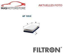 MOTOR LUFTFILTER MOTORFILTER FILTRON AP195/2 P FÜR SMART FORTWO 1L,0.8L