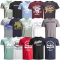 Jack & Jones Herren T-Shirt Regular / Slim Fit Rundhals Print Shirts kurzarm