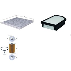 KNECHT FILTER-PAKET SET passend für KIA RIO 3 HYUNDAI ACCENT 4