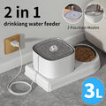 3L Trinkbrunnen Haustier Automatisch Wasserspender für Katzen Hunde w/Filter