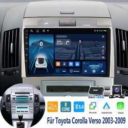 9" DAB+ Für Toyota Verso 2003-2009 Android 14 Autoradio 8 Core Navi Carplay KAM+