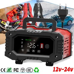 Auto Intelligentes Batterie Ladegerät KFZ Lithium LiFePO4 AGM GEL 12/24V 20A/10A