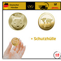 Shiba Inu Coin SHIB Münze Gold Bitcoin Sammlermünze  BTC Krypto Währung Geschenk