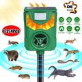 1-4Stk. Tiervertreiber Ultraschall, Solar Katzenschreck Hunde Abwehr Schreck NEU