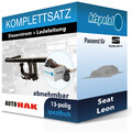 AUTO HAK Anhängekupplung abnehmbar und CONWYS E-Satz 13polig für Seat Leon 15-20