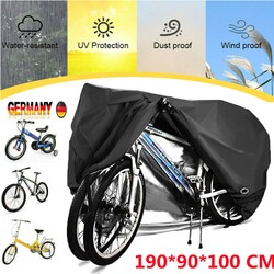 XL Fahrradgarage Abdeckplane Fahrradabdeckung Wetterschutz Für 2 Fahrräder DE