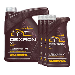 7 (4+3x1) Liter MANNOL Dexron VI Automatik Getriebeöl für Opel, MB 236.14