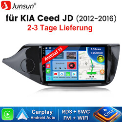 DAB+ Android 13 CarPlay Autoradio für Kia Ceed JD 2012-2017 GPS Navi WIFI RDS FM