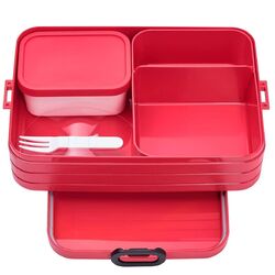 Mepal Bento-Lunchbox Take A Break Nordic red large – Brotdose mit Fächern
