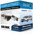 Für Mercedes Citan 10.2012-08.2021 BRINK Anhängerkupplung starr + 13polig E-Satz