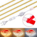 230V COB LED Stripe Streifen 288LEDs Band Lichterkette Wasserdicht Selbstklebend