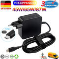 45W/65W/87W USB C Netzteil Type C Handy Ladegerät für Lenovo Apple Dell HP Acer
