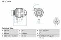 Generator Lichtmaschine LiMa Bosch 0986043981