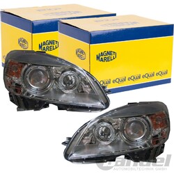 2x MAGNETI MARELLI HALOGEN SCHEINWERFER passend für MERCEDES-BENZ C-KLASSE