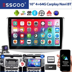 DAB+ 4+64G Android 13 Autoradio Carplay WiFi GPS Navi KAM für VW Passat B7 CC
