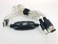 2-Tech Midi USB Kabel Interface Konverter 5 Polig Audiointerface Adapter