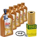 MANN ÖLFILTER + SHELL 0W-30 ÖL passend für VW GOLF 5+6 PASSAT B6+B7 1.6-2.0 TDI