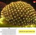 Lichternetz Außen, 3x2m 200 LED Lichterkette Außen, Lichternetz Lichtervorhang m