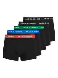 JACK & JONES Herren Boxershorts im 5er Pack Trunks Shorts schwarz S-XXL Retro