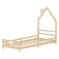 Kinderbett Kinderhaus Jugendbett Einzelbett Bett Kiefernholz Lattenrost Matratze