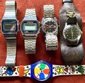 Armbanduhren Konvolut 60er 70er 80s Citizen Bifora Swatch Piratron Timex Vintage