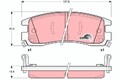 TRW Bremsbelagsatz, Scheibenbremse GDB1309 für BUICK CADILLAC CHEVROLET OPEL