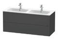 Duravit L-Cube Waschtischunterbau wandhängend für 233613 2 Schubkästen 1290 x...