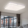 Deckenleuchte Deckenlampe Wohnzimmerleuchte Sterneneffekt weiß LED L 33,5 cm