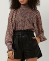 gemusterte Co´Couture Bluse | Stehkragen lila braun schwarz | Gr. XL OVP 119,95€
