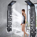 Duschpaneel Edelstahl LED Regendusche Duscharmatur Massage Duschsäule Duschset