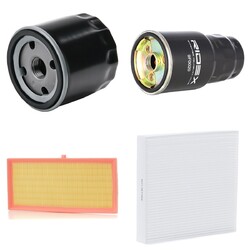 RIDEX Filterset Inspektionspaket Filtersatz für TOYOTA Yaris Schrägheck (P9)