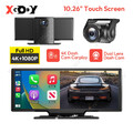 10,26" Tragbarer Autoradio Wireless Apple Carplay & Android Auto 4K Dashcam GPS