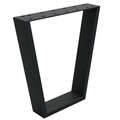 HAGO® Tischbeine 2er Set V-Form DIY Tischgestell Stahl Schwarz matt 40x43 Trapez