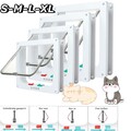 Katzenklappe Katzentür für Katzen PetSafe 4 Wege Hunde Cat Door mit Tunnel M-L