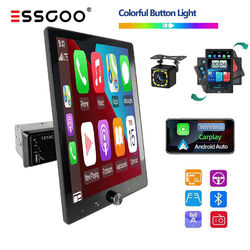 Apple Autoradio 1 DIN Carplay Android Mit 10,4" Bildschirm USB AUX Bluetooth KAM