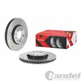 2X BREMBO BREMSSCHEIBEN 300mm GELOCHT/INNENBEL. VORNE PASSEND FÜR CHEVROLET