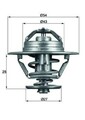 MAHLE ORIGINAL TX 93 83D Kühlwasserthermostat für FIAT DUCATO Kasten (290) 83°C