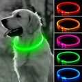 LED Hundehalsband Leuchtet Halsband Hunde USB Aufladbar Leuchtschlauch Hund Band