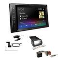 Pioneer Autoradio Bluetooth DAB Apple Android für Fiat Fiorino ab 2008 schwarz