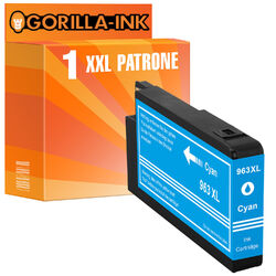 1x Patrone für HP 963 XL Cyan OfficeJet Pro 9025 9022e 9020 9019 9018 9015e 9015