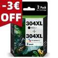 1-2 304XL Patronen für HP-304 XL DeskJet 2620 2630 3720 3730 3750 Envy5010 5030.
