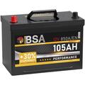 Autobatterie 105AH 12V 850A/EN ASIA Starterbatterie Plus Pol Links statt 95Ah