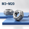 Selbstsichernde Muttern Metall Stoppmuttern Edelstahl A2 M3~M20 Kontermuttern