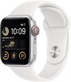 Apple Watch SE 2. Gen GPS Cell 40mm Silber Smartwatch Aluminium Sportband Weiss