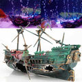 Shipwreck Schiffswrack Aquarium Deko Fisch Tank Ornament Harz Boot Zubehör  LOVE