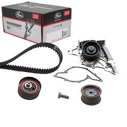 GATES ZAHNRIEMENSATZ MIT WASSERPUMPE passend für AUDI A4 A6 A8 SKODA SUPERB VW